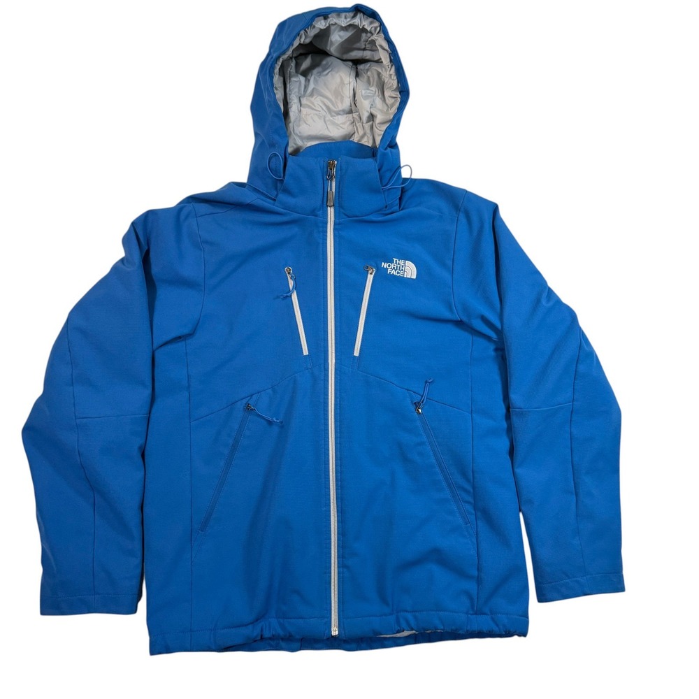 The North Face Mens Blue Apex Elevation Insulated Softshell Jacket Hooded Medium